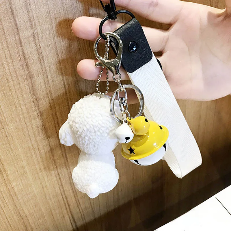 Новая кукла брелок для ключей милая плюшевая собака подвеска ордена женская