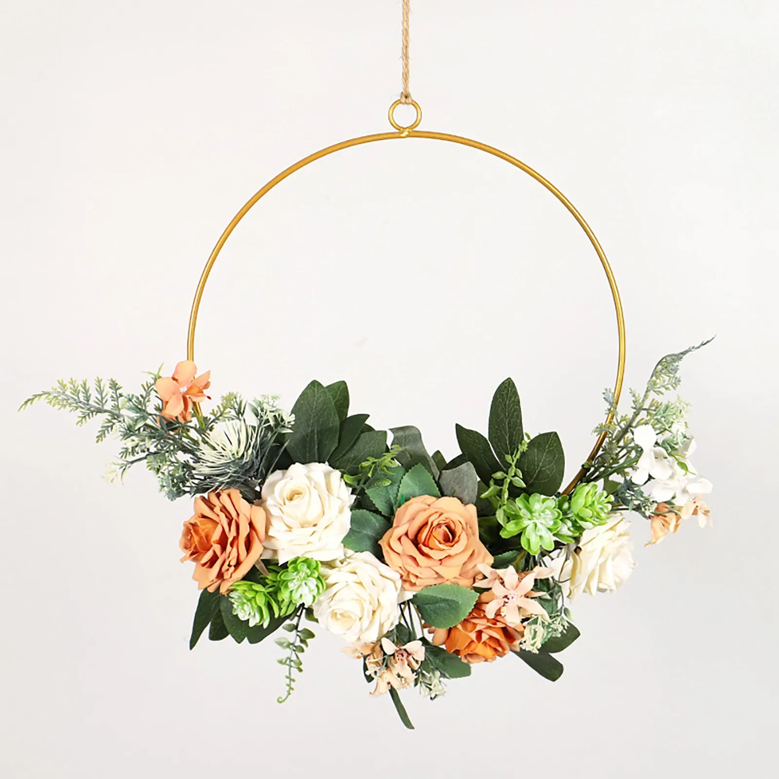 

Artificial Flower Babies Breath Flowers Fake Plants Flower Wreath Wall Hanging Bouquets for Home Decoration Farmhouse Decor