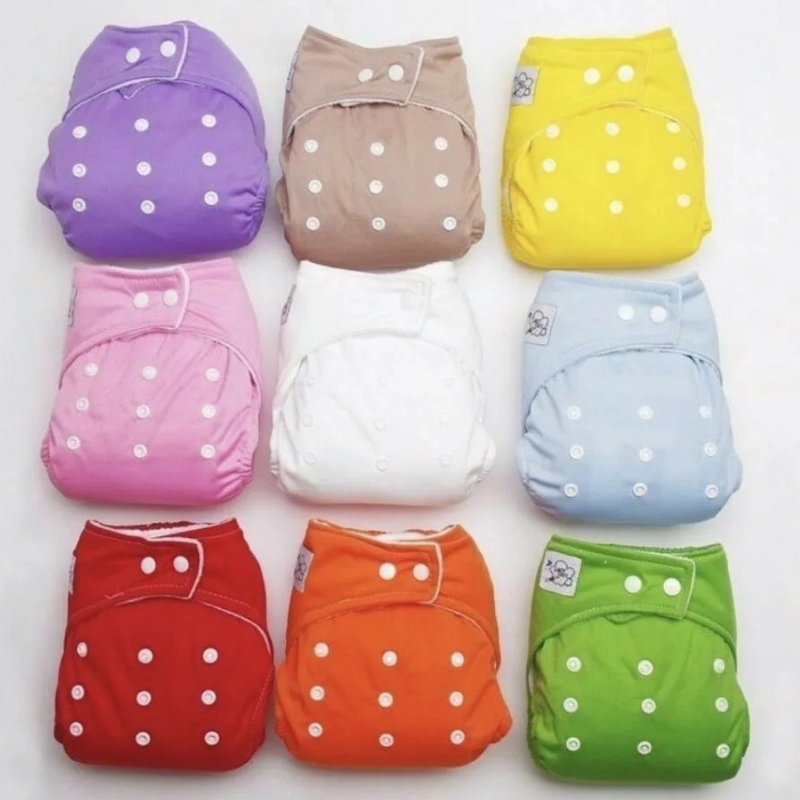 Регулируемые Многоразовые детские подгузники для мальчиков и девочек мягкие