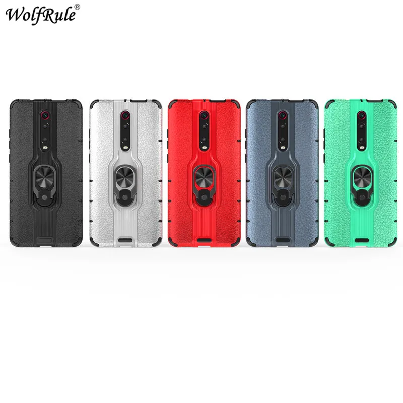 Ring Bracket Phone Case For Xiaomi Redmi K20 Pro Armor Cover Bumper Protective Funda 6.39'' |