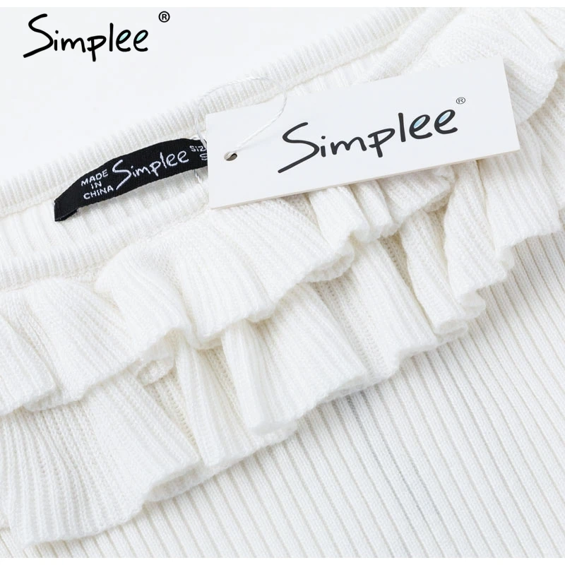 Женский свитер Simplee с открытыми плечами привлекательный элегантный красный