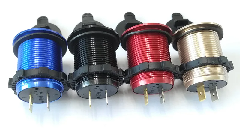 DIY QC 3,0 Автомобильное зарядное устройство Quick Charge 3,0 адаптер с двумя usb-портами 35 Вт для мобильных устройств 7075 корпус из авиационного алюминия синий светильник