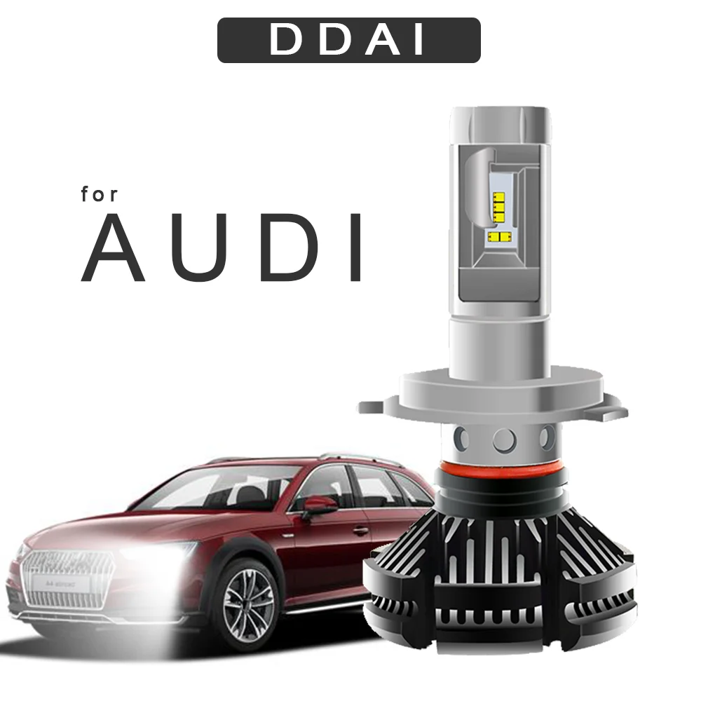 DDAI светодиодные фары запчасти h4 h7 6000K 50 Вт для AUDI A5 A6 A7 S4 Q7 Q5 автомобильные