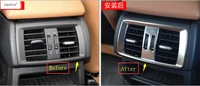 lapetus accessories for bmw x3 f25 2011 2015 x4 f26 2013 2016 rear air conditioning ac vent outlet molding cover kit trim