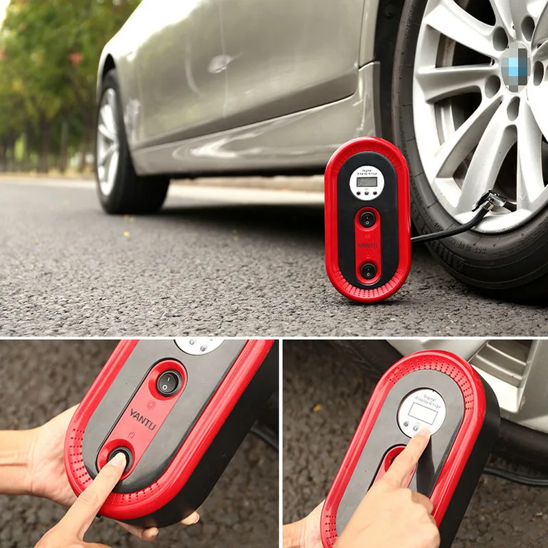 

Car Inflator Electric Pump Tires Portable Mini Digital Display Multi-function Device Auto Accessories