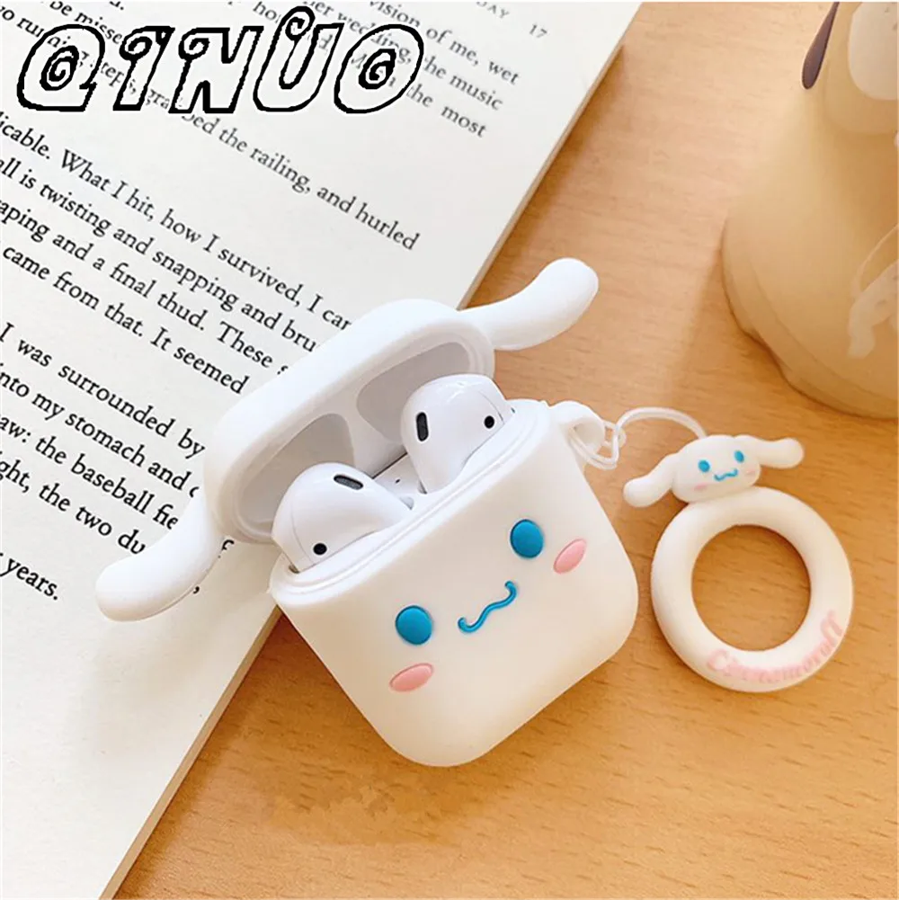 Милый мультфильм Cinnamoroll чехол для Apple AirPods 2 мягкие силиконовые Bluetooth беспроводные наушники чехол для наушников для Air pods 1 Coque