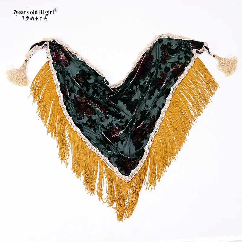 Шарф фламенко платье шарф в русском стиле украинские шали с бахромой