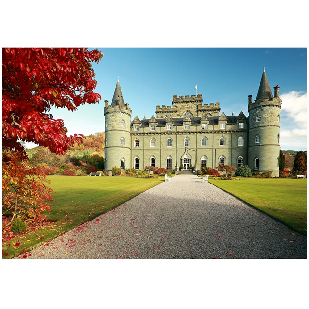 

Colorful print castle Wall Tapestry Wall Hanging Psychedelic Tapestry Decor for Bedroom Living Room M02