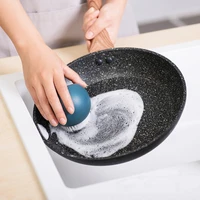 silicone ball shape cleaning brush dish washing tool household kitchen accessories for bowl plate pot pan