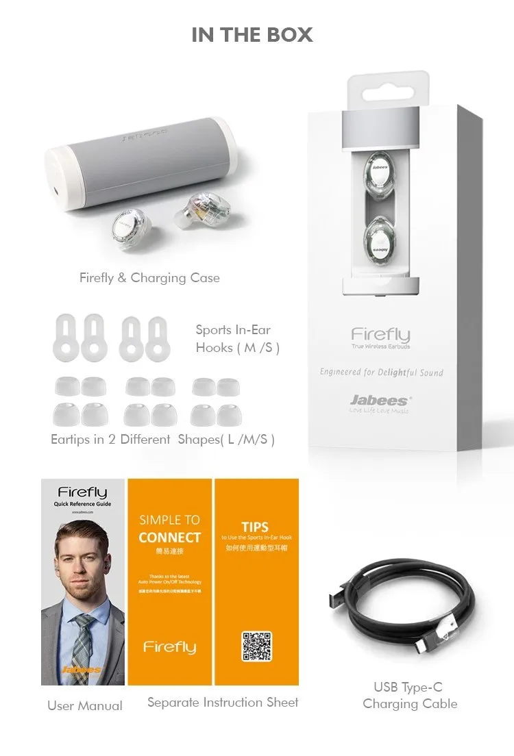 Jabees fielly прозрачные беспроводные наушники ANC Bluetooth 5,0 гарнитура сенсорный свет активные Siri наушники быстрое зарядное устройство HiFi бас