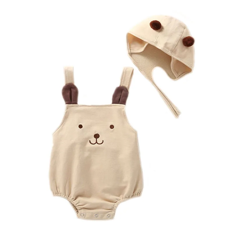 

6-36M Toddler Kids Unisex Cotton Bodysuits Rompers Girls Newborn Baby Girl Boys Cute Sleeveless Cartoon Clothes