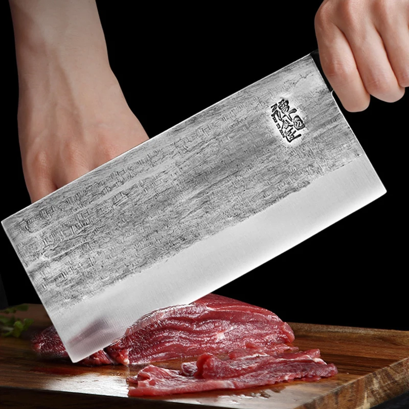 Кухонные ножи ручной ковки острый нож для нарезки кухонный бытовые кусочки мяса