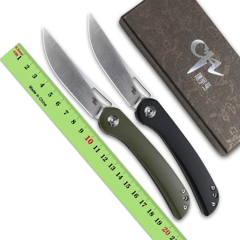 

CH Folding Knife D2 Blade Steel G10 Handle Camping Hunting survival pocket Fruit kitchen knives EDC tool CH3517