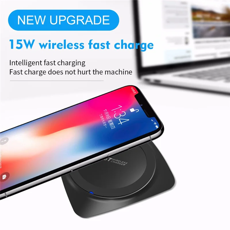 Быстрое беспроводное зарядное устройство XMXCZKJ 15 Вт для iPhone X 11pro видимое Зарядное