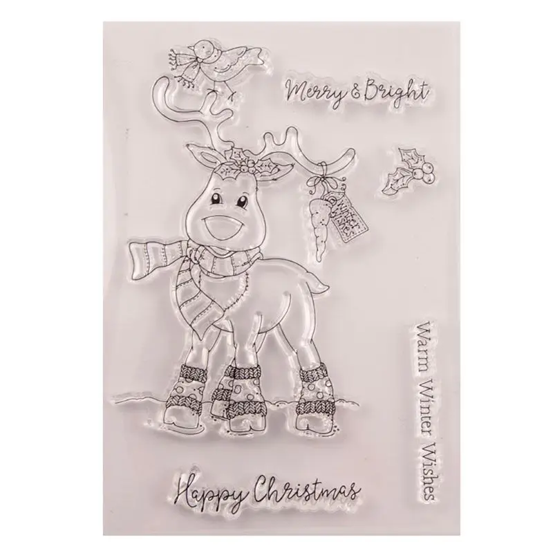 20 Merry Christmas силиконовая прозрачная печать штамп DIY Скрапбукинг рельефная фотография альбом декоративная бумажная карта ремесло искусство подарок ручной работы - Цвет: 20