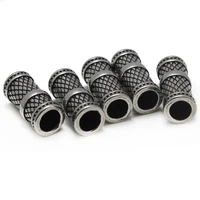 stainless steel metal tube spacer beads big hole slider charm beads accessories for jewelry making fits diy leather bracelet