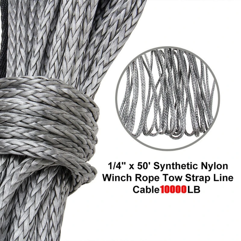 

Tow Ropes Cable Hook Synthetic Trailer Off-road Emergency Towing Rope Winch Line A70F