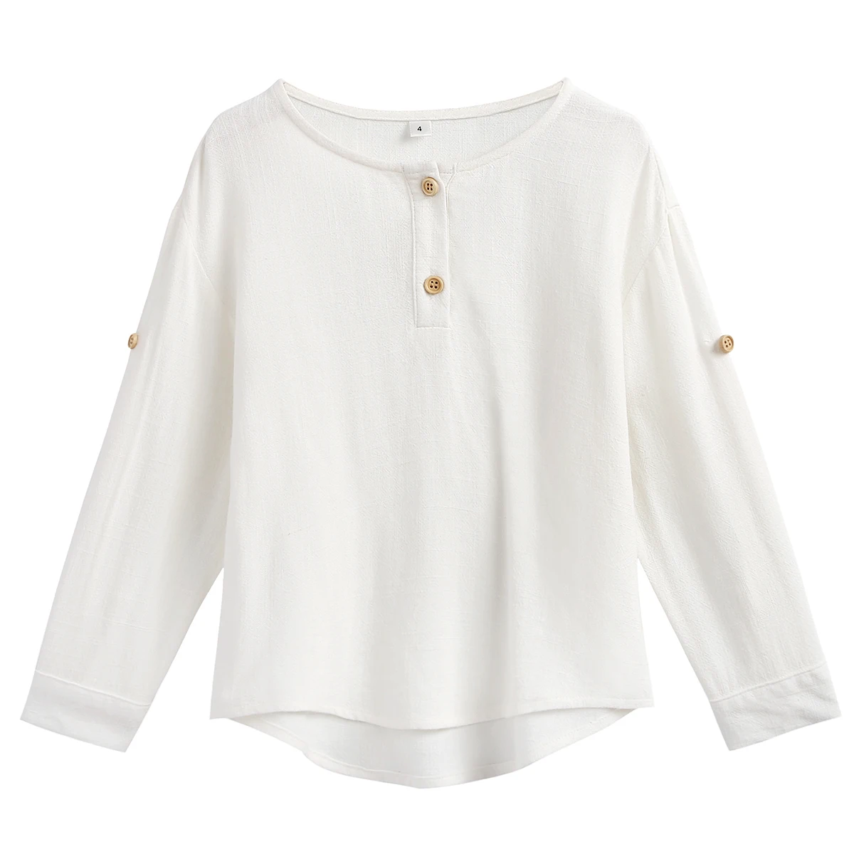 Curipeer/весенне осенняя футболка для маленьких мальчиков однотонная хлопковая