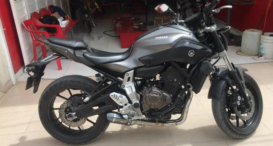 Motoo MT07 FZ07 мотоциклетная выхлопная полная система для Yamaha MT 07 2014 2019 с глушителем