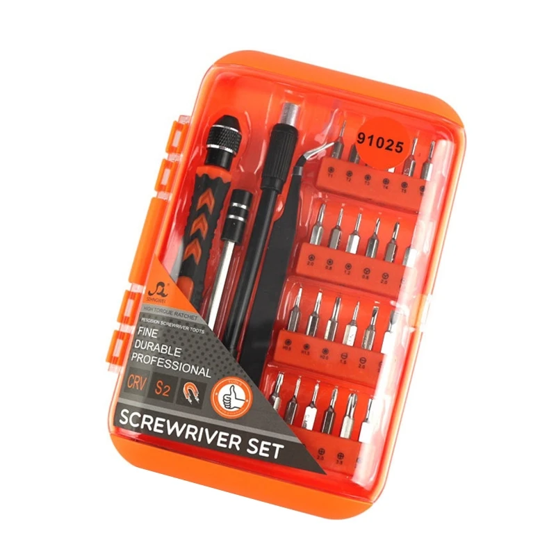 

28 Pieces Precision Screwdriver Set for Home/Computer/Auto/Bicycle Repair Car Electromechanical Device High Hardness