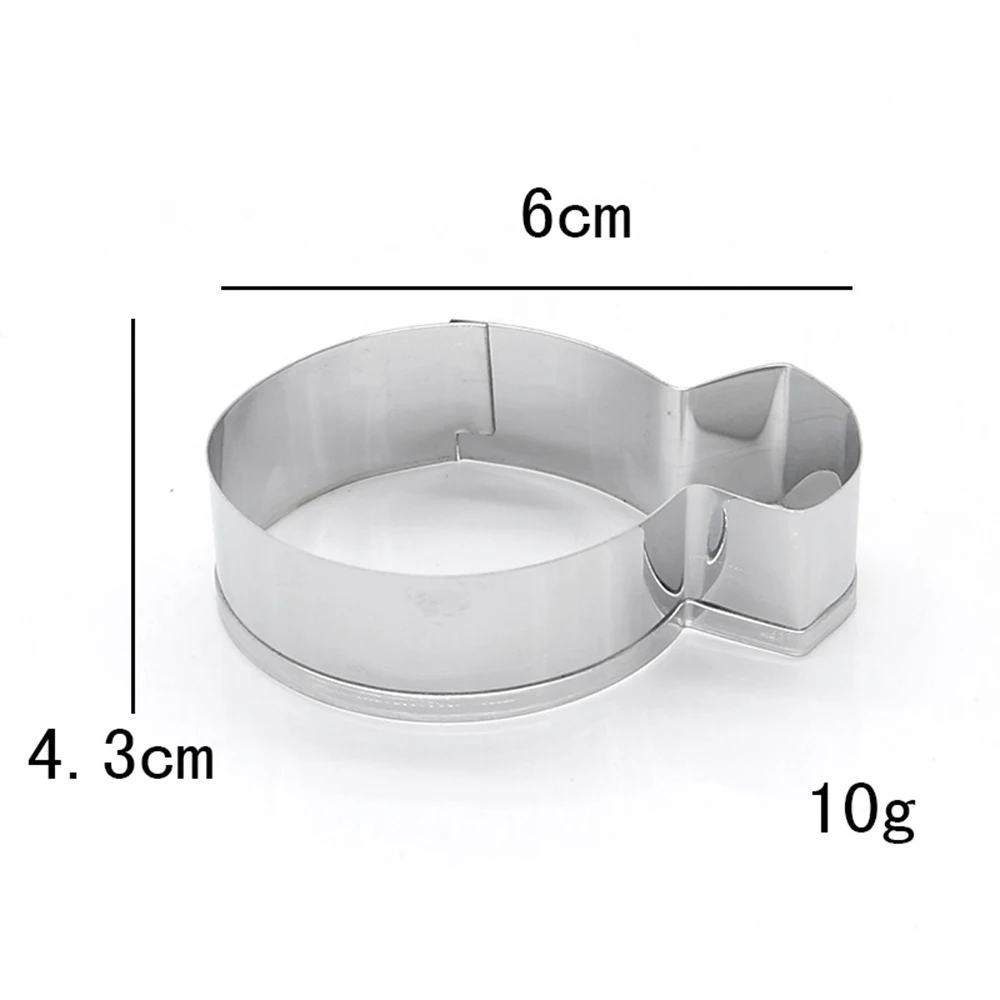 Свадебное кольцо с бриллиантом из нержавеющей стали Форма для выпечки печенья