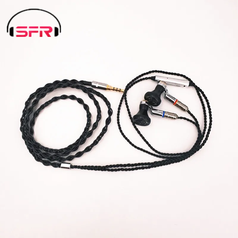 Плоские наушники seper KP120 Hi Fi типа протеиновая диафрагма сменный кабель MMCX для