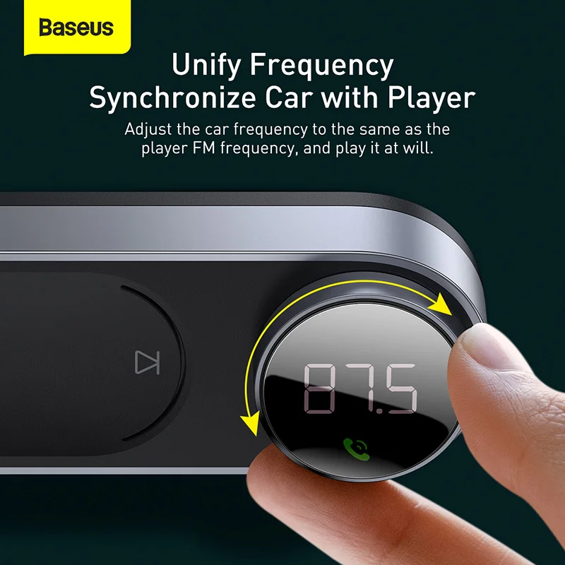 FM трансмиттер Baseus с солнечной батареей Bluetooth 5 0 USB|FM-трансмиттеры| |