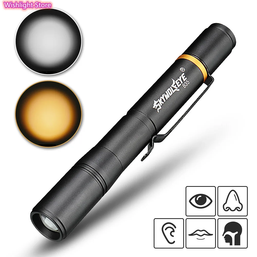 

Emergency Medical Pen Light Handy First Aid Work Inspection LED Flashlight Professional Torch Lamp Doctor Nurse Pen Lighting New