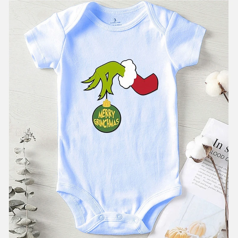 Ropa De Navidad цельный комбинезон для новорожденных рождественские наряды девочек