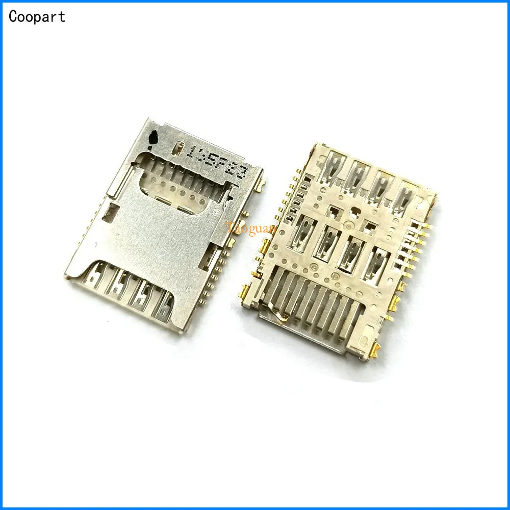 2 шт./лот разъем для sim карты Coopart слот гнезда SD TF LG G3 D855 F400 LGG3 F350LKS D858 D857 G4 H818 F260|parts for