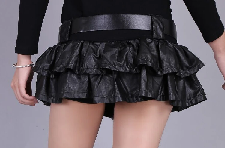 Новая Сексуальная двухслойная короткая мини юбка для ночного клуба|Женские юбки|