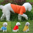 Летняя Одежда для питомцев, для малых и средних собак однотонная хлопковая Футболка аксессуары для собак домашних животных кошка жилет рубашки домашних животных комплекты XS-XL