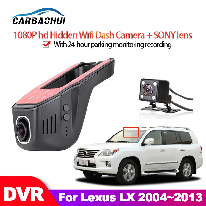 Car DVR Wifi Video Recorder Dash Cam Camera For Lexus LX 2004~2009 2010 2012 2013 high quality Night vision full hd 1080P CCD