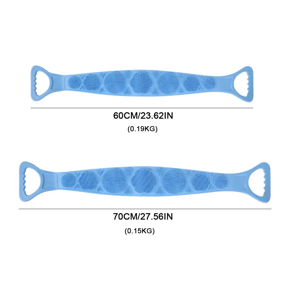 

70CM Shower Brushes Skin Scrubber Magic Silicone Bath Brushes Flexible Towel Rubbing Back Mud Peeling Body Wash Massage Brush