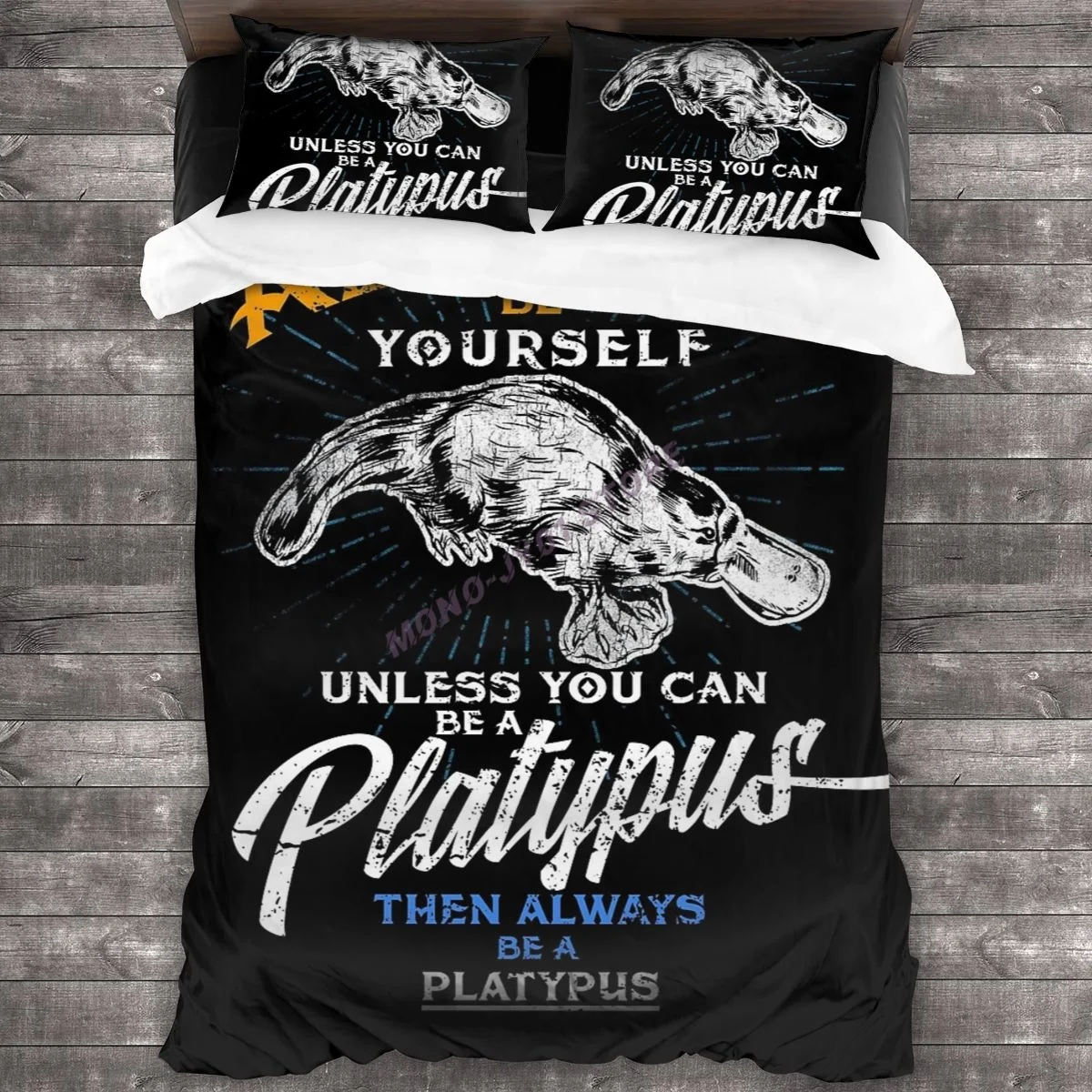 

Always Be Yourself Be Platypus,Love Australia Bedding Set Duvet Cover Pillowcases Comforter Bedding Sets Bedclothes