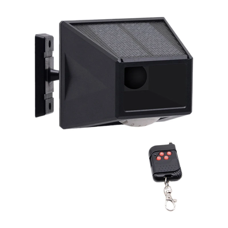 

Solar Warning Light, LED Outdoor Waterproof Infrared Sensor Remote Control Alarm 129DB 1200Ma Rechargeable