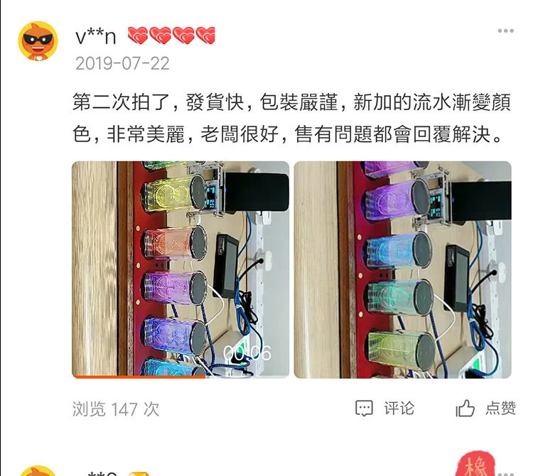 6 бит светодиодный светящиеся цифровые часы Nixie трубчатые часы Набор DIY электронные настольные часы в стиле ретро 5 в Micro USB питание Wi-Fi звук музыка Будильник