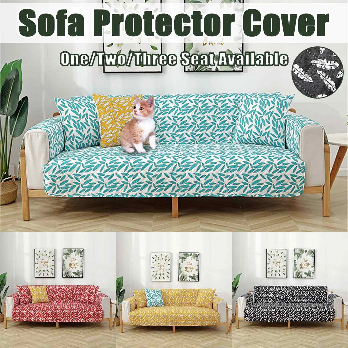 

Чехол для дивана, плед на стул, защита мебели от домашних животных, собак, моющийся двухсторонний съемный подлокотник, чехол на 1/2/3 сиденья