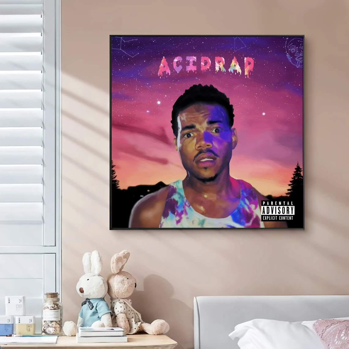 

Chance the Rapper FB3 Rapper Aci Music Album Canvas Poster Rap Star Pop Rock Singer Home Wall Painting Art Decoration (No Frame)