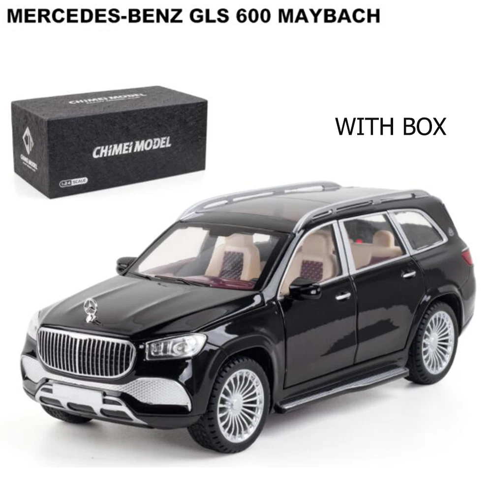 Модель автомобиля из сплава Maybach GLS 600 1:24 имитация сцепного колеса детская