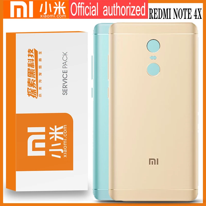 Оригинальный задний корпус для XIAOMI Redmi Note 4X задняя крышка батарейный отсек
