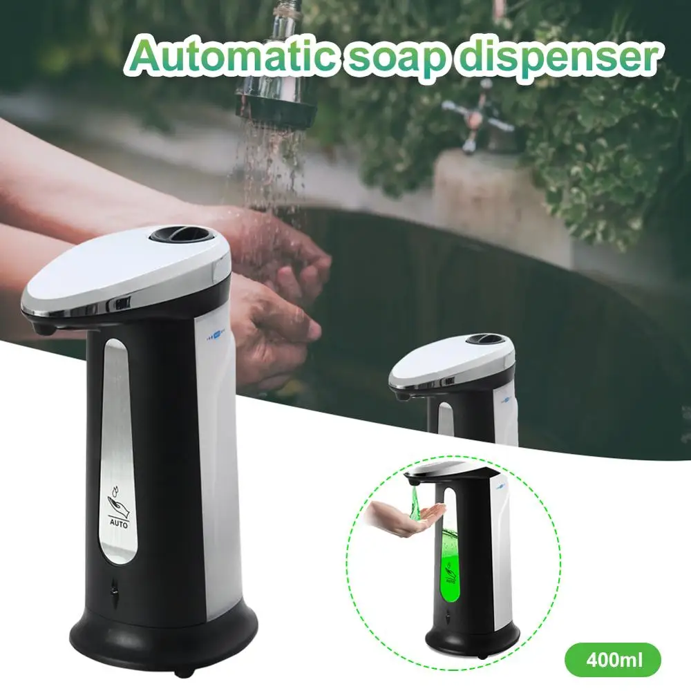 

400 мл Бесконтактный жидкого мыла умный Сенсор Hands-Free Автоматический Дозатор для мыла для ванной комнаты кухни для мытья рук