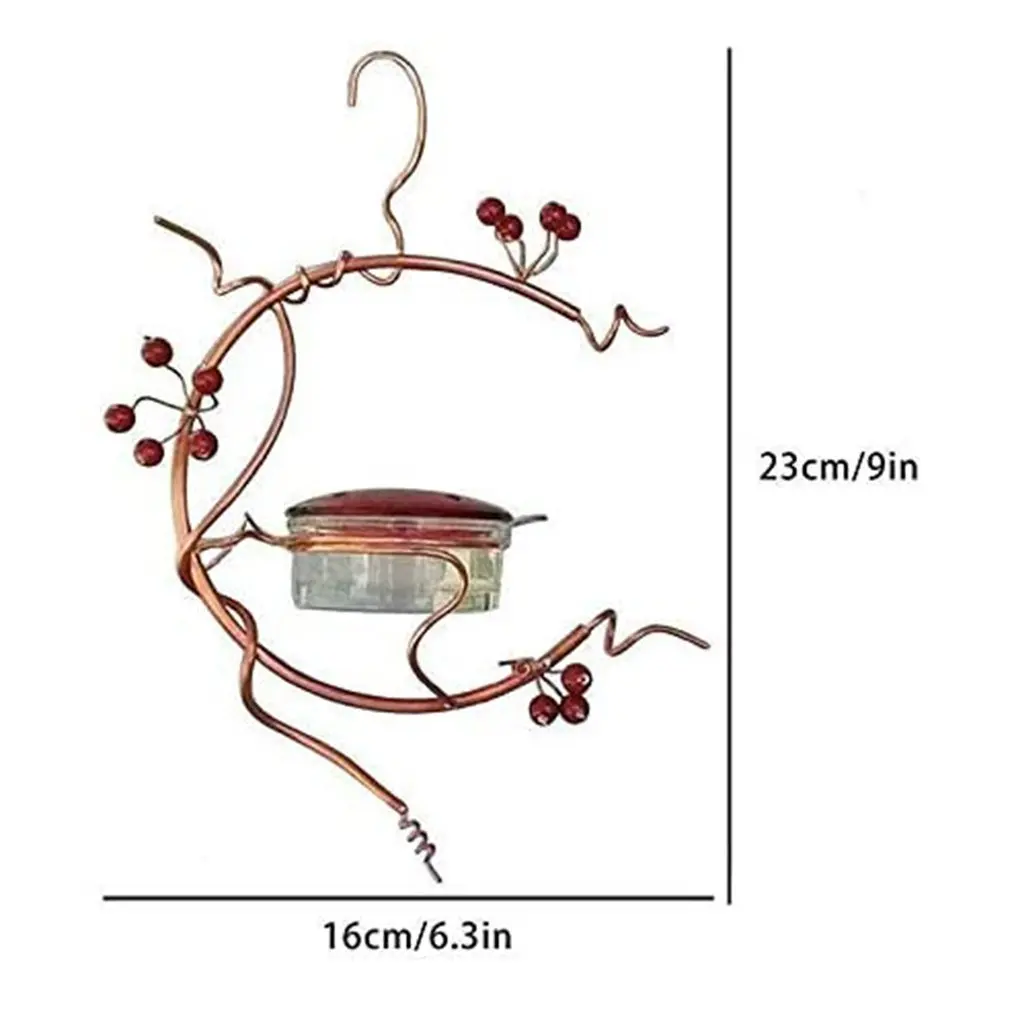 

Hummingbird Feeder Hanging Cage Bird Feeder With 4 Feed Ports For Outdoor Jar Design Garden Bird Feeder