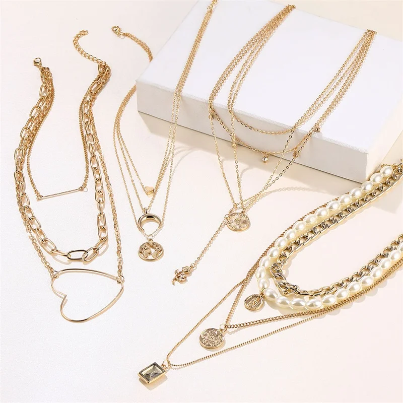 VKME винтажное золотое ожерелье для женщин с бабочкой ювелирные изделия цепочка