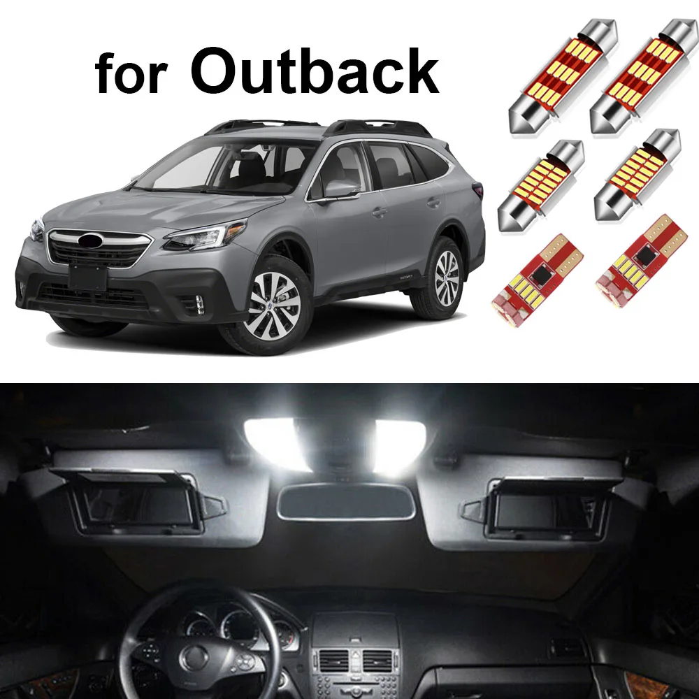 Can bus светодиодная лампа для освещения салона автомобиля Комплект Subaru Outback 1999 2016