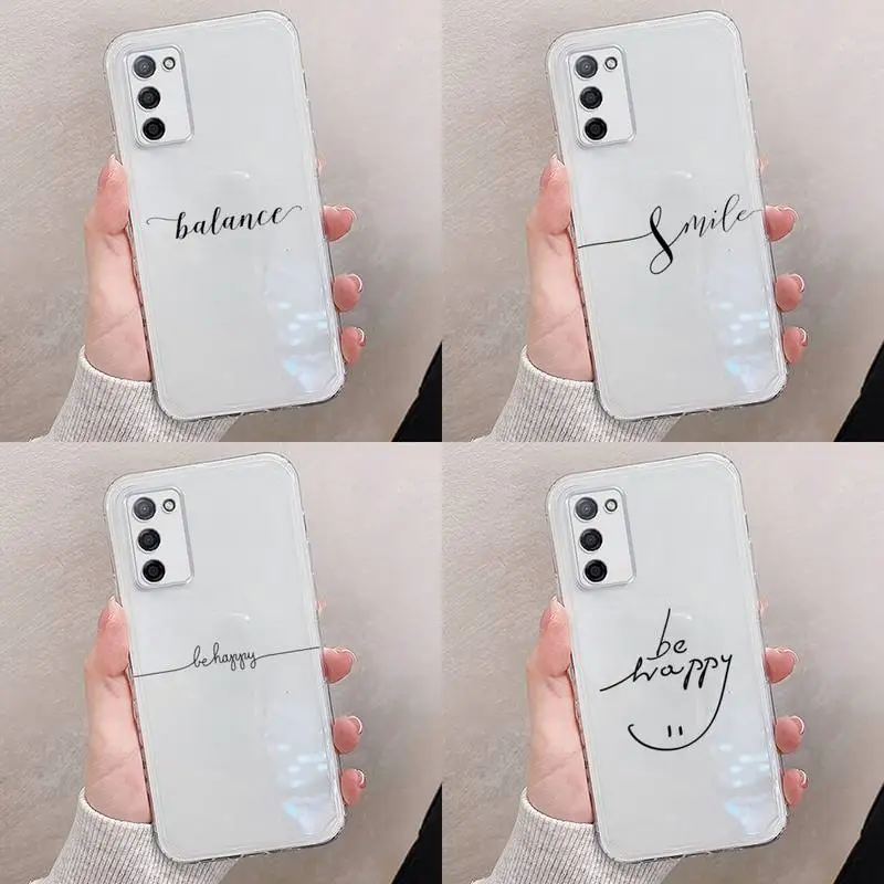 

Love Heart Letter Phone Case Transparent For oppo RENO A 1 2 3 4 5 7 8 Z 2Z SE ACE PRO moible bag