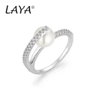 Женское кольцо из серебра 925 пробы, с жемчугом