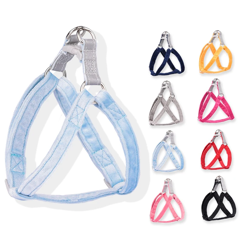 

Dog Harness With Leash Set For Small Medium Dogs Reflective Soft Pet Harnesses Simple Style Harness Vest For Chiahuahua Bulldog
