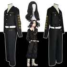 Костюм для косплея Keisuke Baji из аниме Токийский мстители, парик, черная униформа, капитан первого подразделения, одежда для ролевых игр на Хэллоуин