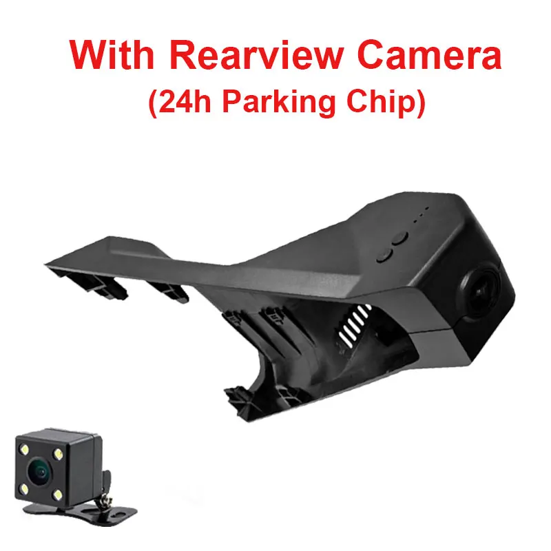 With Rear And 24H Kampacar Novatek 96658 автомобильный Wifi DVR видеорегистратор две камеры Авто рекордер для peugeot 3008 Allure 4008 5008 DS7 два объектива Автомобильные видеорегистраторы - Название цвета: With Rear And 24H